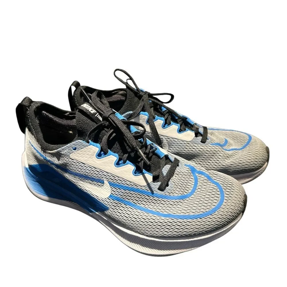 Nike Zoom Fly 4 Men's Size 7 Grey Blue Running Sneakers CT2392-005
